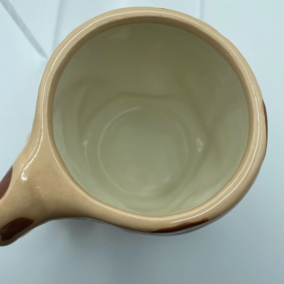 Handmade, giraffe mug, yellow and brown color - Picture 8 of 9